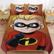 thumbnail image 1 of The Incredibles Cartoon Bedding Sets Ultra Soft Skin-Friendly Duvet Cover 3 Piece, Cute Comforter Cover Bed Set for Boys Girls Kids, 1 of 5