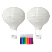 Bothyi - 2 Linternas De Papel Con Globos Aerostáticos Sin Terminar Para Regalar En Compromisos.