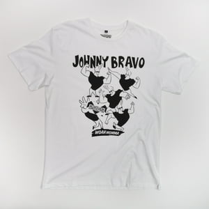 Polera Hombre You Cartoon Network Jonny Bravo Blanco