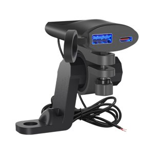 Ioensy - Cargador De Teléfono Genérico Para Motocicleta Qc 3.0 Accesorios De Carga Rápida Para Motocicleta