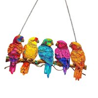 Magideal - Adorno Colgante De Ventana Con Forma De Pájaro, Adorno Colgante Para Decoración De Ventanas, Serie De Pájaros Acrílicos Versátiles, Adornos Artísticos Estilo A