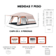 thumbnail image 2 of Carpa Camping Tienda Familiar 6-8 Personas Impermeable, 2 of 9