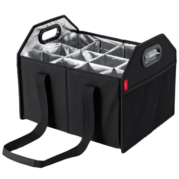 Portabotellas LUILANC para 12 botellas, 37x31x32 cm, plegable