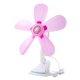 thumbnail image 4 of Ventilador De Clip Portátil Ventilador Eléctrico Ventilador De Mesa Silencioso Para Acampar Dormitorio De Escritorio Rosa, 4 of 5