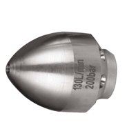 Magideal - Boquilla De Alcantarillado, Boquilla De Manguera De Alta Presión, Conector Rápido De 1/2 "", Rociador De Agua Sin Obstrucciones De Tubería Duradera Par 130L