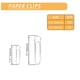 thumbnail image 2 of Clips para papel Aksiko, 220 piezas con caja de almacenamiento (1.3 cm y 5 cm), 2 of 6