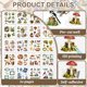 thumbnail image 3 of GLOBLELAND Stickers Vintage Naturaleza 20 hojas 152 pz 16.5 x 14.5 cm, 3 of 3