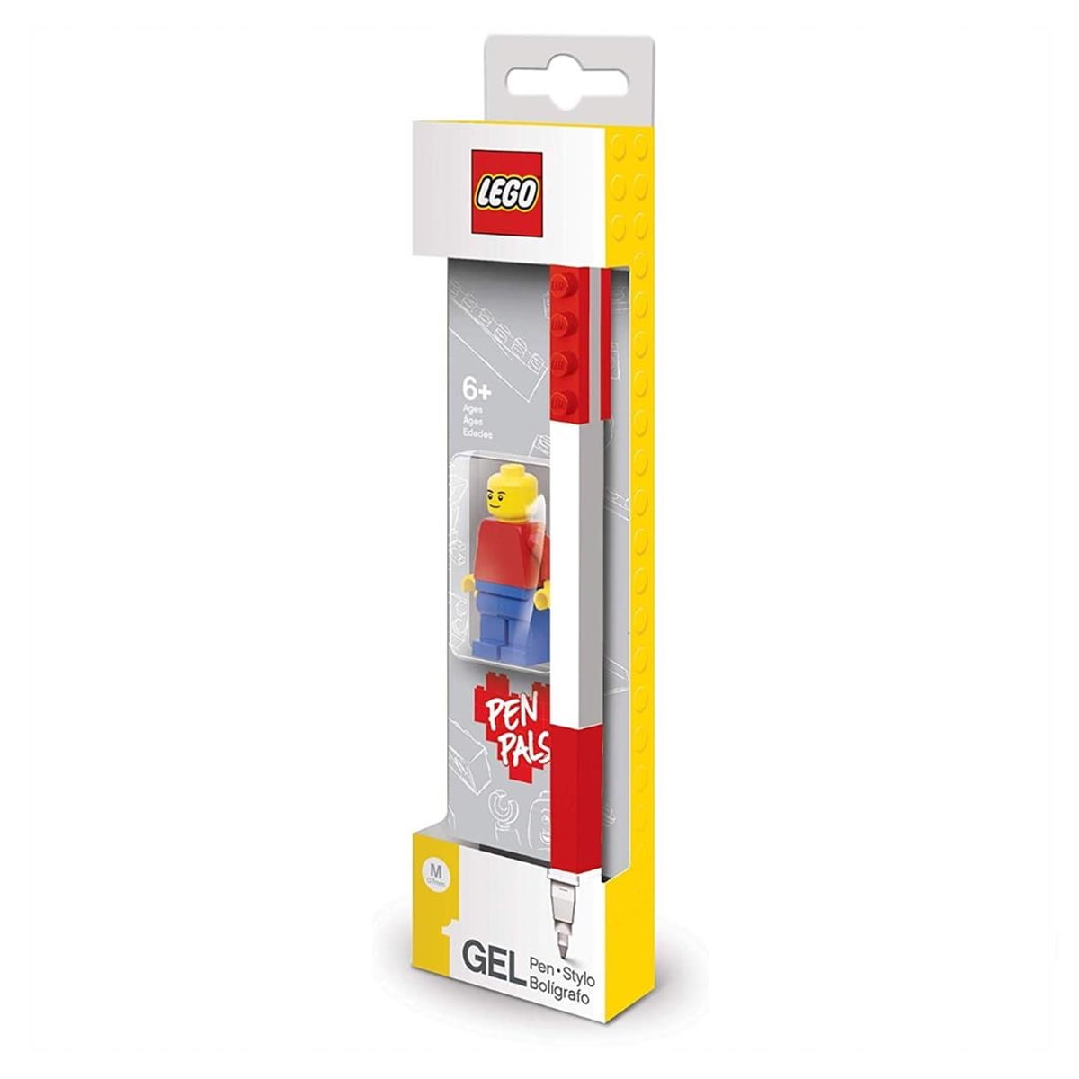Lápiz Gel Lego Pen Pal Con Minifigura Rojo Santoki