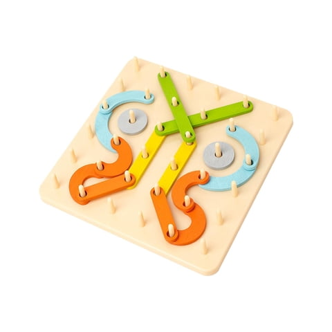 Magideal - Tablero De Geometría De Madera Desarrollo Juguete Matemáticas Rompecabezas Imaginación Reconocimiento Actividad Montessori Geometría Forma Coincidenci