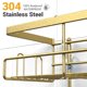 thumbnail image 3 of Organizador de baño colgante Shower Caddy AKTECKE, dorado, 3 of 6