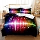 thumbnail image 2 of Music Note Piano Quilt Duvet Cover Set Bedspread Bedroom Decor3-Piece Bedding Set, 2 of 5