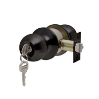 Stark Design - Cerradura De Pomo Cilíndrica, Oficina -Dormitorio. (Negro Mate). Sku: Sdp10-Bl