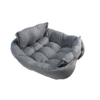Petwoow - Cama Para Mascotas Perro Y Gatos 68X50X40 Gris