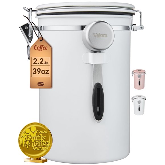 Veken Recipiente Hermético para Café 1100 ml 1 kg