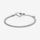thumbnail image 3 of Pulsera Pandora Moments Cadena Serpiente T-Bar Corazón Plata, 3 of 6