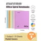 thumbnail image 2 of Cuaderno de espiral Mintra Office - Pack de 6, colores pastel, 23 × 27 cm, 2 of 9