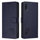 thumbnail image 1 of Funda tipo cartera FOXDOCK para Samsung Galaxy A10 con soporte, ranuras, RFID, diseño de gato, 1 of 5