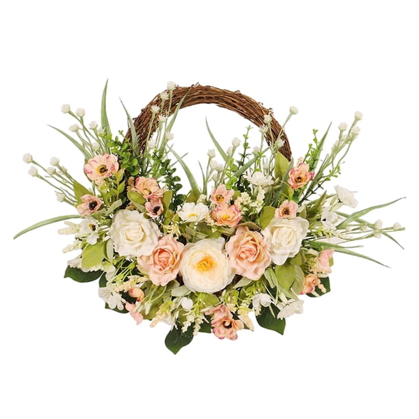 Decoración Floral De La Guirnalda De La Flor De Rose De La Puerta Delantera Para La Boda Interior Al Aire Libre De La Ventana