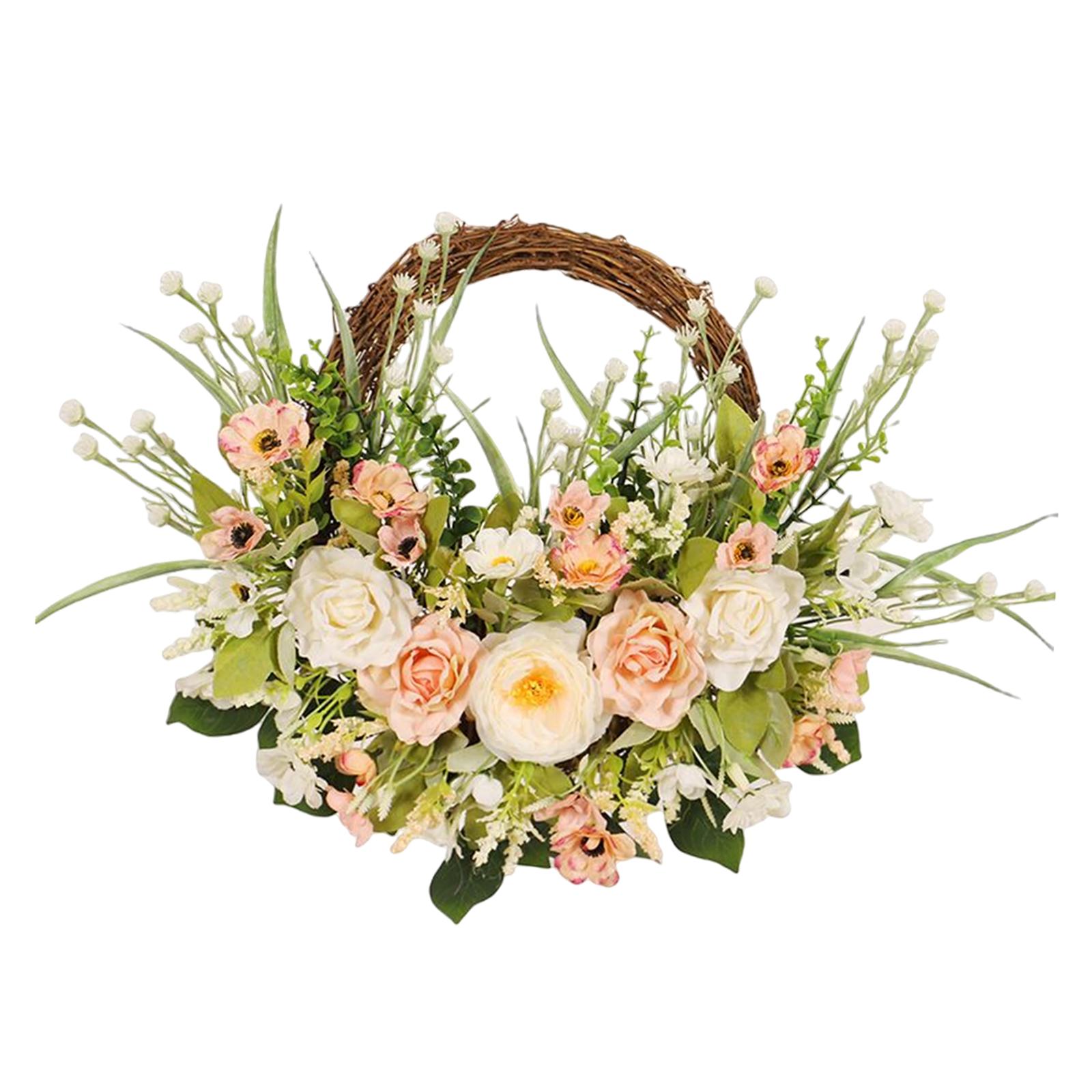 Bothyi - Decoración Floral De La Guirnalda De La Flor De Rose De La Puerta Delantera Para La Boda Interior Al Aire Libre De La Ventana