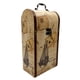 thumbnail image 1 of Porta Botella Vino Madera Vintage 40Cm Alto Barco Ancla, 1 of 3