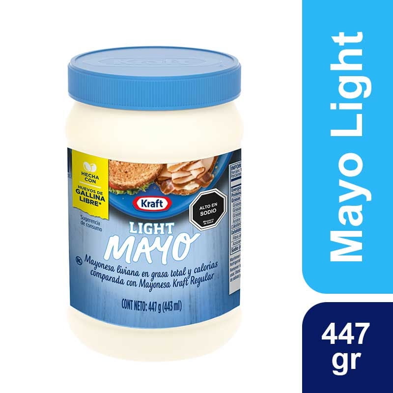 Mayonesa Light Frasco 447 g Kraft