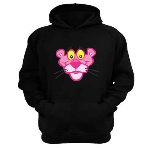 Genérico - Polerón Canguro La Pantera Rosa Negro Talla M Unisex