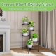 thumbnail image 5 of Soporte para Plantas CADANI de 5 Niveles Plegable, Metal Negro, 5 of 7