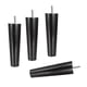 thumbnail image 3 of 4 Piezas En Forma De Cono Muebles De Madera Maciza Patas De Sofá Negro 4,5 * 6,5 * 20 Cm, 3 of 3
