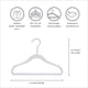 thumbnail image 2 of Baby Hangers 3 Sprouts, terciopelo, antideslizante, 30 unidades, color blanco, 2 of 8