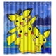 thumbnail image 1 of Cortina de ducha de Pokémon con diseño de anime, juego de cortinas de baño con ganchos, tamaño 66 x 72 pulgadas, 1 of 3