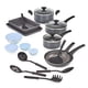 thumbnail image 1 of Juego de utensilios de cocina BELLA, utensilios para hornear antiadherentes de aluminio, 21 piezas, color negro, 1 of 7