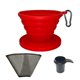 thumbnail image 1 of Cafetera de goteo GoldTone plegable de silicona portátil, 1 of 7