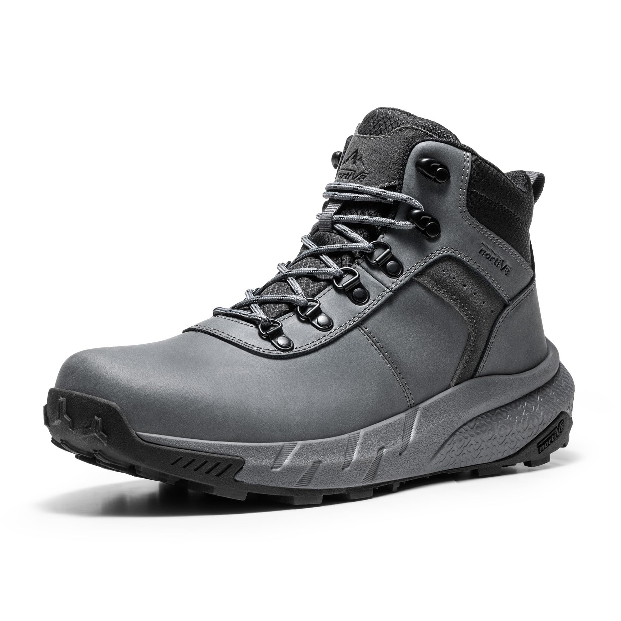 Botas De Senderismo Nortiv 8 Nmumhb2505 Impermeables De Piel Para Hombre, Color Gris 8.5