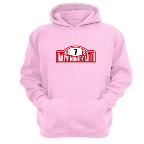 Polerón Canguro Rally Montecarlo Rosa Talla Xs Unisex