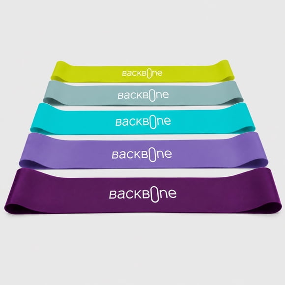 Set de 5 Bandas Elásticas circulares Backbone B-Active