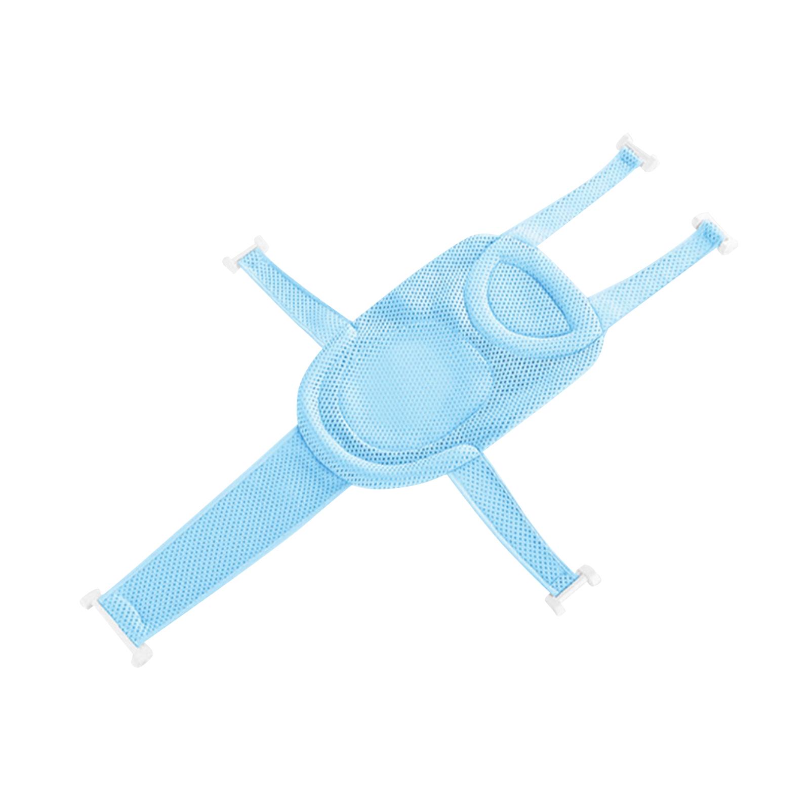 Magideal - Alfombrillas De Bañera Para Recién Nacidos, Alfombrilla De Soporte De Baño Infantil De Malla De Aire Para Bebés Recién Nacidos, Azul