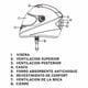 thumbnail image 4 of Casco de Moto BX105-XL Flat Black, 4 of 5