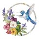 thumbnail image 5 of Arte De Pared De Colibrí, Regalo Moderno, Vívido, Redondo, De Metal, Para Patio, Cerca., 5 of 5