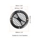 thumbnail image 2 of 2 Pcs 2 pulgadas Rejilla de Altavoz Negra Malla Plástica Protector de Woofer Cubierta contra Polvo Marco Circular Decorativo Negro con Tornillos, 2 of 6