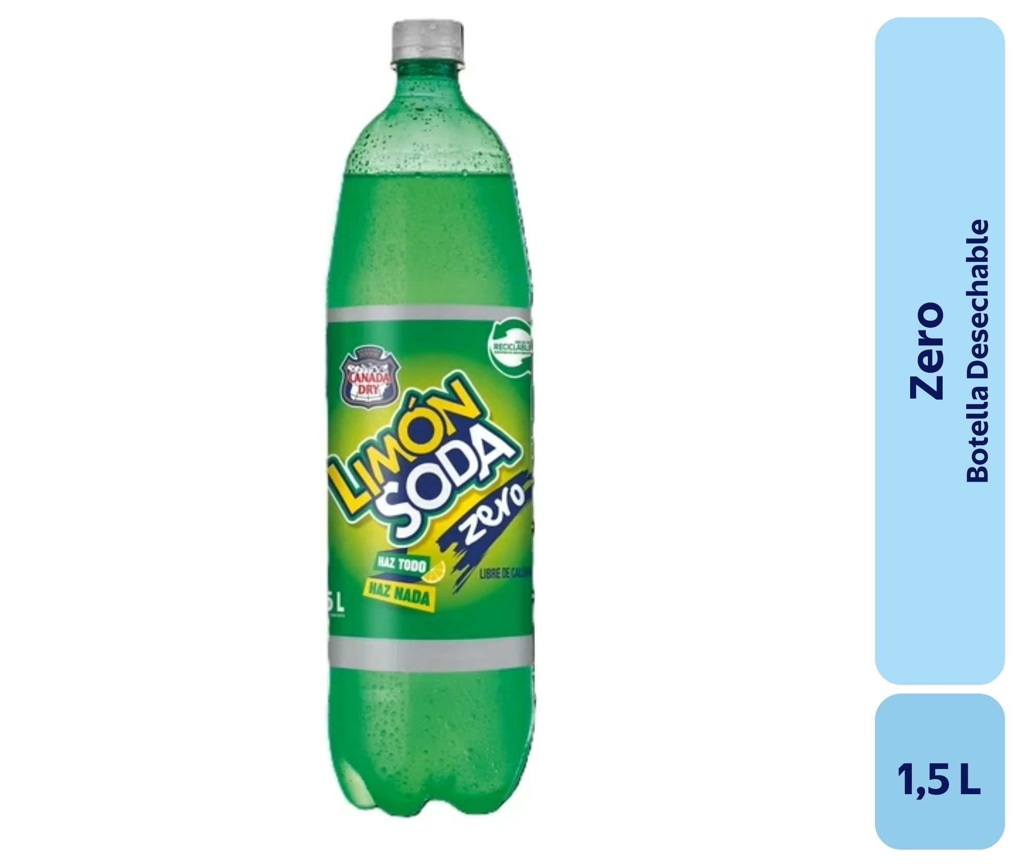 Bebida Limón Zero Botella 1,5 L Limón Soda