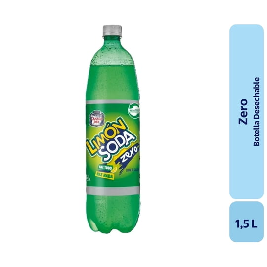Bebida Limón Zero Botella 1,5 L Limón Soda