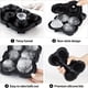 thumbnail image 2 of 1pc Silicone Ice Cube Trays With Lids, 2 Inches Rose Ice Cube Trays With Covers, 6 Cavity Silicone Rose Ice Ball Maker, Easy Release Large Ice Cube Form For Chilled Cocktails, Whiskey, Bourbon & Homem, 2 of 2