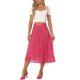 thumbnail image 2 of Falda Midi Plisada INSPIRE CHIC para Mujer con Cintura Elástica Faldas Casuales de Acordeón M Rosa Fucsia, 2 of 6