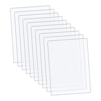 Magideal - 10 Unids Tablero De Acrílico Para Escribir Tableros De Tablero De Respaldo Signos Diy Hoja De Reemplazo De Marco De Foto Transparente Para Of , 10Cmx15Cm