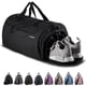 thumbnail image 1 of Bolsa de gimnasio Fitgriff con compartimento para zapatos y artículos húmedos, unisex, negra, 1 of 6