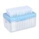 thumbnail image 3 of Caja de jabón de viaje, jabonera espumosa para frotar manos libres con tapa con cepillo y rodillo, caja de almacenamiento para limpieza de jabón, caja , Azul, 3 of 5