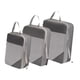 thumbnail image 4 of 3 Uds Cubos De Embalaje De Compresión Bolsas De Almacenamiento De Compresión Para Vacaciones Al Aire Libre Gris, 4 of 5