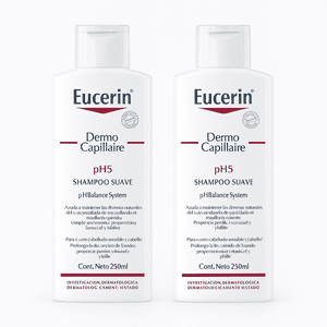 Pack 2 Shampoo Eucerin Dermocapillaire Ph5 250Ml
