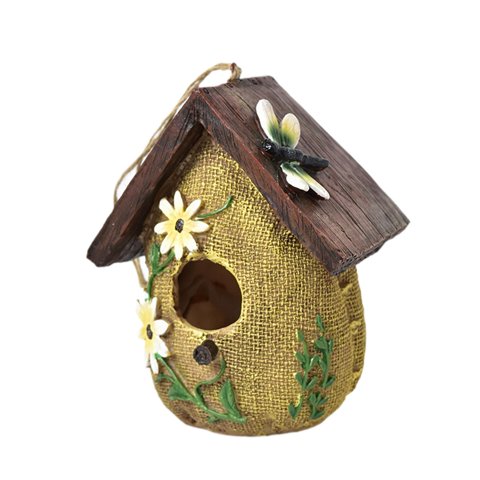 Magideal - Casa De Pájaros Suspendidos Para Afuera, Decoración De Jardín De Colibríes Nido Refugio Para Pájaros Decorativos De Pájaros Decorativos Choza De Pájar 13 Cm X 105 Cm X 16 Cm