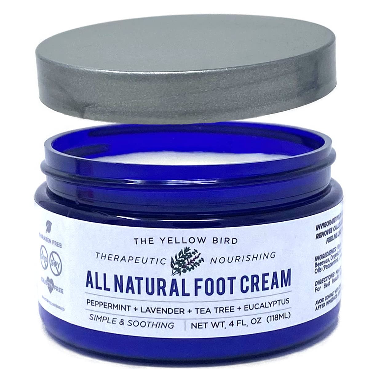 The Yellow Bird - Crema Para Pies Yellow Bird Natural Para Reparar Pies Secos Y Agrietados